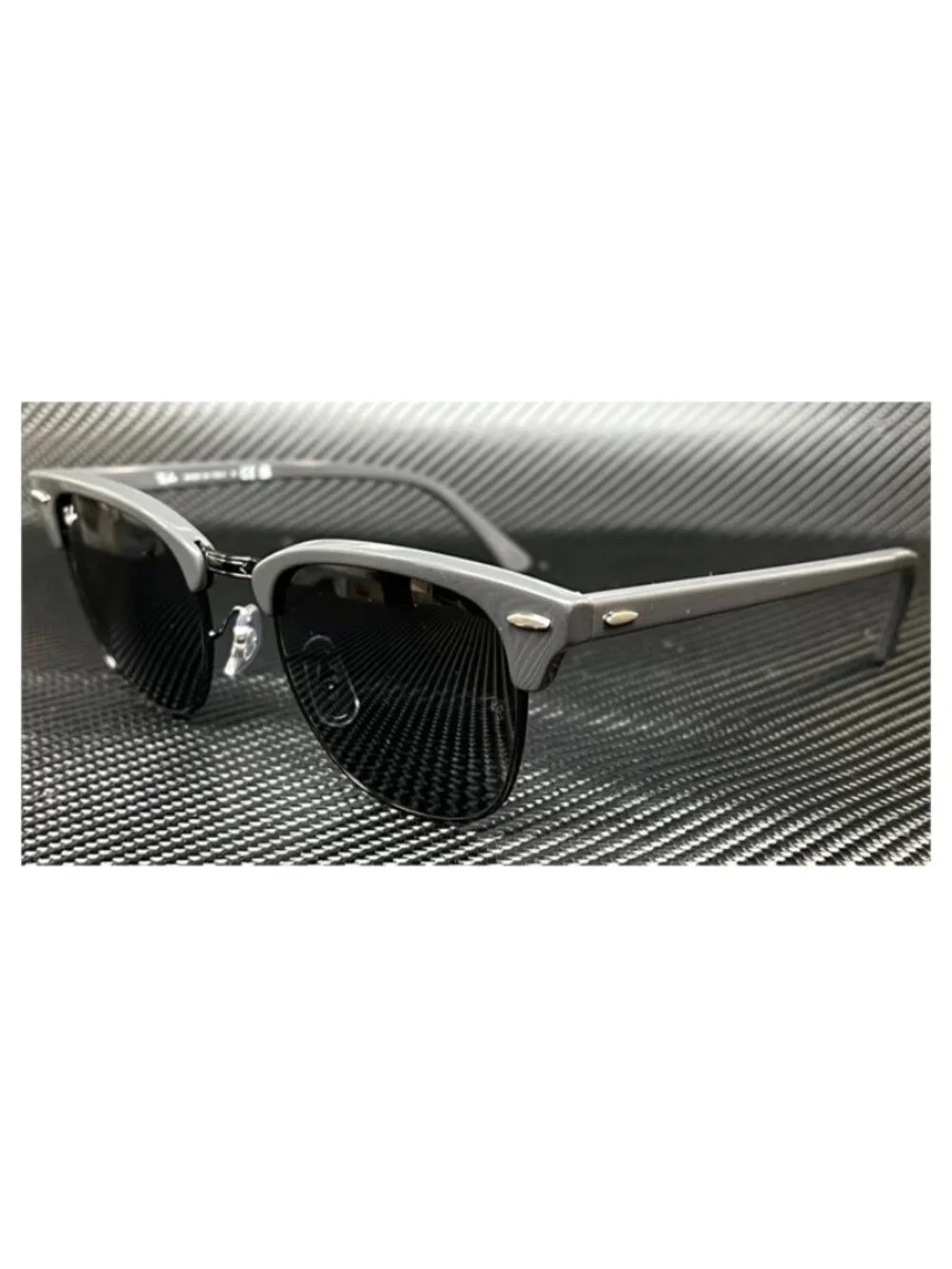 New Ray-Ban Men Grey Dark Sunglasses 55-21-150
